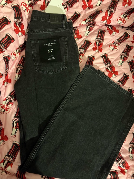 Anine Bing Denim - Anine Bing Hugh Jeans in Vintage Black Straight